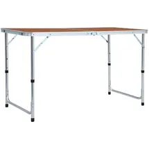 vidaXL Campingtisch Klappbar Braun