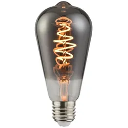 Nordlux E27 Spiral EDISON Deko LED-Filament Kolben Leuchtmittel  5W  Rauch