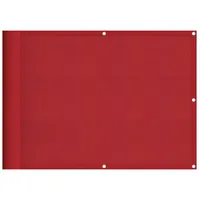 VidaXL Balkon-Sichtschutz Rot 75x800 cm 100 % Polyester-Oxford