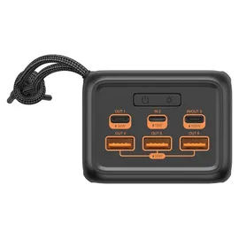 Sandberg Powerbank USB-C PD 130W 50000 mAh - 185 Wh - 5 A - 3 Ausgabeanschlussstellen (USB) - Schwarz