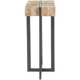 Mendler Blumentisch HWC-A15, Blumenständer Blumensäule, Tanne Holz rustikal massiv MVG-zertifiziert 100x32x32cm