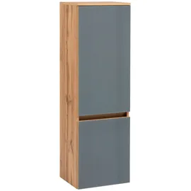 Held Helsinki Midischrank 40 x 130 x 35 cm Grau/Braun