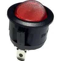 TRU Components 700295 Wippschalter R13-112B B/R LED 12V 12