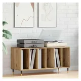vidaXL Schallplattenschrank 100 x 38 x 48 cm Braun