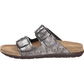 ROHDE Damen Pantolette Schnalle Rodigo-D 5872, Größe:41 EU, Farbe:Grau - Grau - 41