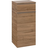 Villeroy & Boch Venticello Seitenschrank A950, 404x866x372mm, Anschlag rechts, Farbe: White Wood, Griff: Chrom, Kansas Oak