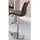 Robas Lund Barhocker 42 x 91-116 x 51 cm Edelstahl gebürstet/Braun