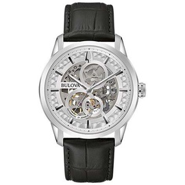 BULOVA Mechanische Uhr »96A266«, Armbanduhr, Herrenuhr, Automatik, schwarz