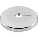 tecuro Scharnierrosette Ø 34 mm x Ø 65 mm x 6,5 mm - Kunststoff ABS verchromt