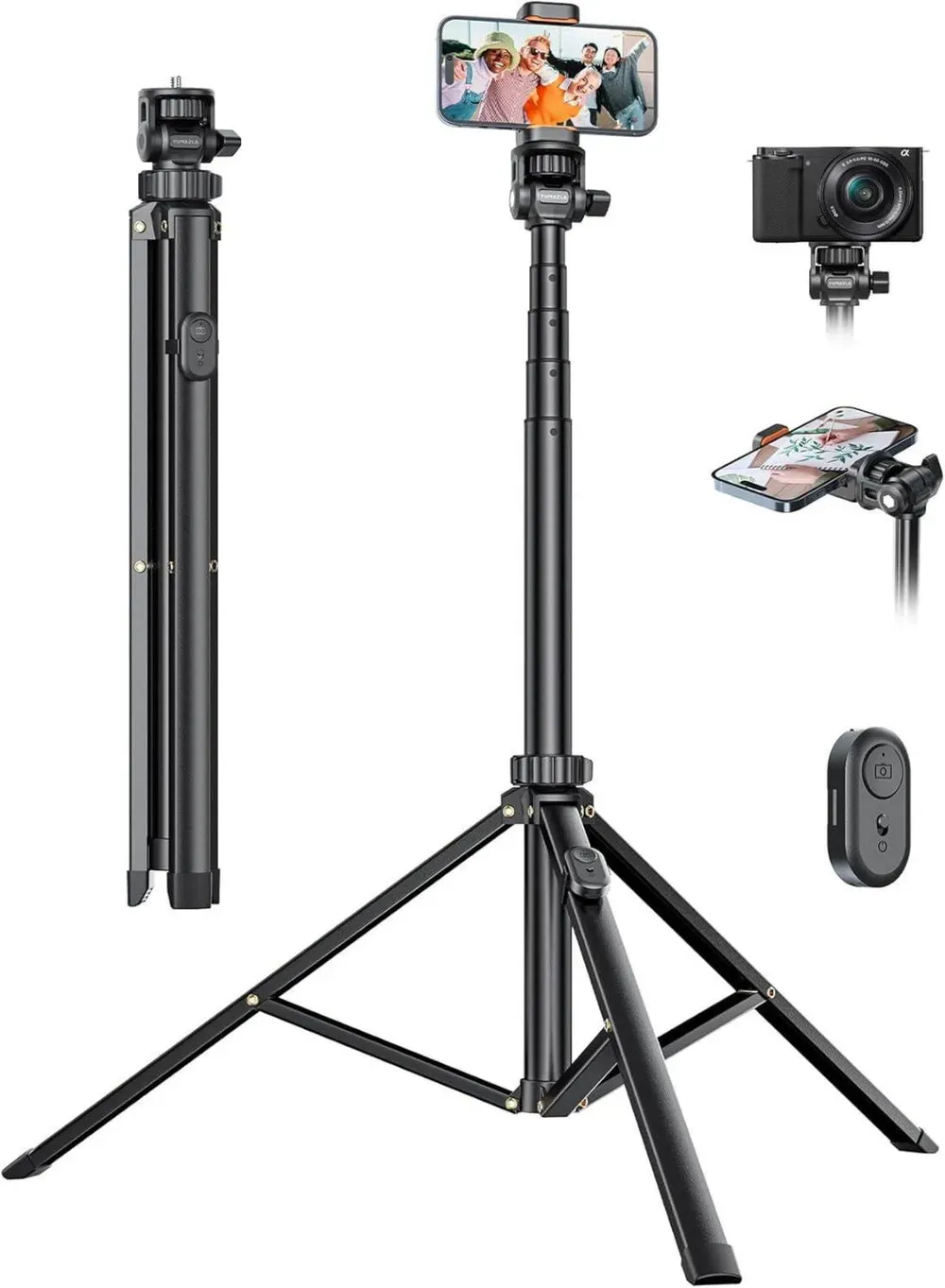 Handy-Stativ Selfie Stick 180cm Verstärktes Smartphone