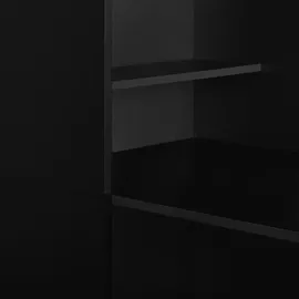 vidaXL Bartisch mit Schrank 115 x 59 x 200 cm Schwarz