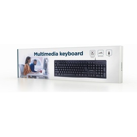 Gembird KB-UM-107 Tastatur USB US Englisch Schwarz