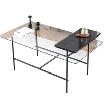 xl moebel gmbh Couchtisch mit Ablage für heiße Getränke Wohnzimmer Tisch 110x60