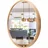 stolarnia pika Wandspiegel 80 x 80 cm Braun/Naturbelassen