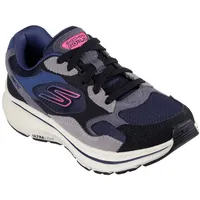 Skechers GO RUN CONSISTENT 2.0 RETRO STRIDE Laufschuh Luftgekühlte Einlegesohle mit Goga-Mat-Technologie schwarz|blau 39 EU