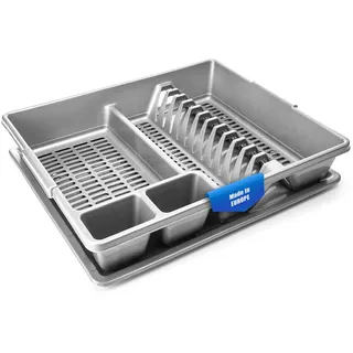 BigDean Abtropfgestell 48 x 39 x 9,5 cm Farbe grau