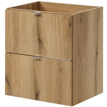 [en.casa] Waschbeckenunterschrank Skelbolu 50x60x40cm Eichenoptik [en.casa]