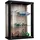 K-Möbel Hängevitrine  C1012 80 x 60 x 25 cm Schwarz