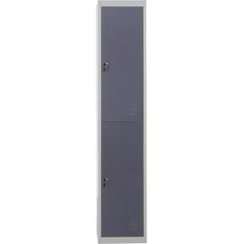 Mendler Boston Schließfach 185x38x45cm dunkelgrau