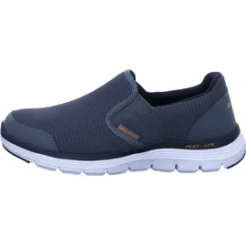 SKECHERS Flex Advantage 4.0 Tuscan Sneaker, Charcoal Mesh Pu Orange Trim, 45 EU