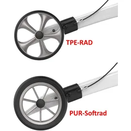 Rehasense Athlon SL Carbon Rollator leicht faltbar mit Softrädern schwarz Größe M
