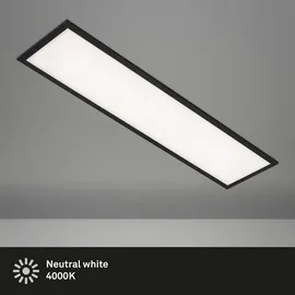 Briloner LED Panel, Neutralweißes Licht, schwarz, 100 x 25 x 6 cm - Schwarz