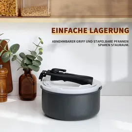 luxuskollektion Kochtopf Set 7-tlg. 3 x Kochtopf + Schmorpfanne