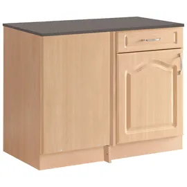 WIHO KÜCHEN Eckunterschrank Linz 110 x 60 x 85 cm Braun