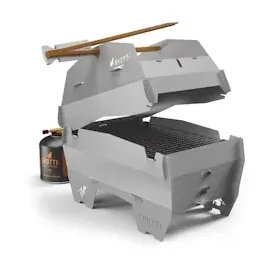 Skotti Edelstahldeckel Cap inkl. Grillzange und Tasche