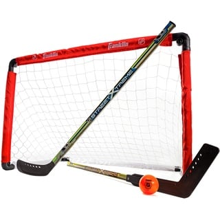 Franklin Sports 91,4 cm NHL Hockeytor mit 2 Schlägern - Jugendhockeytor und Schläger-Set - Offizielles NHL Produkt