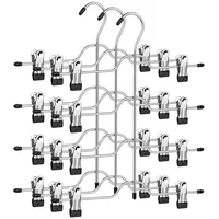 Songmics CRI042BK Kleiderbügel silber,