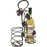 Ambiente Haus Flaschenhalter 2er Flaschenträger, Antikbraun (H) 41 cm, Eisen