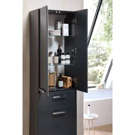 Saphir Monti Hochschrank 50 x 185,5 cm Grau Holzwerkstoff