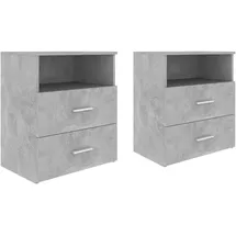 vidaXL Nachtschrank 50 x 32 x 60 cm Betongrau
