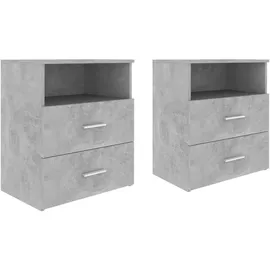 vidaXL Nachtschrank 50 x 32 x 60 cm Betongrau