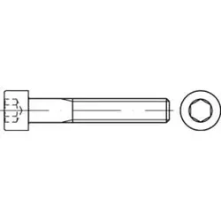  Eigenschaften:   DIN 912/ISO 4762 Zylinderkopf-Schaftschraube M24x250  Stahl 12.9 blank  Innensechskant  
