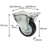 wagner® design yourself Transportgeräte-Bockrolle RO 8184 300 kg Silber