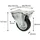 wagner® design yourself Transportgeräte-Bockrolle RO 8184 300 kg Silber