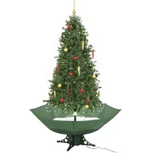 vidaXL Schneiender Weihnachtsbaum Grün 190 cm