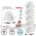 B.K.Licht Einbauleuchte 5er Set IP65 dimmbar Kunststoff 9 x 4,2 cm weiß