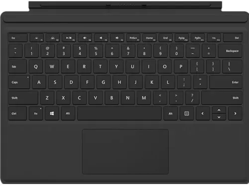 Microsoft Type Cover (US, Surface Pro, Microsoft Surface Pro 3, Microsoft Surface Pro 4), Tablet Tastatur, Schwarz