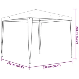 vidaXL Profi-Partyzelt 2,5 x 2,5 m anthrazit