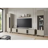 INOSIGN »Helsinki, Modernes Set mit verglaster Vitrine« Komplett-Set, 4 Stk. tlg., braun