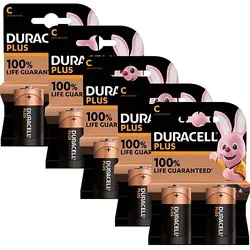 Duracell Plus Baby C LR14 Alkaline Batterie - 10er Verpackung