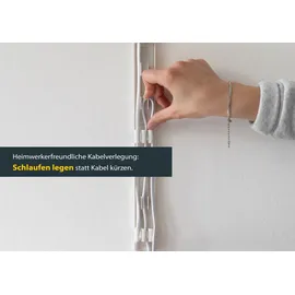 Schellenberg Kabelkanal System M weiß 210 cm Starterset