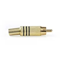 Nedis CAGP24900BK - Cinchstecker, Farbcodierung schwarz, 10er Set