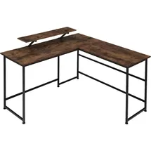 Tectake Eckschreibtisch Melrose Eiche / Braun