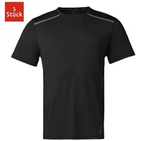 SNOCKS Trainingsshirt mit Reflexstreifen Herren Schwarz M