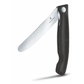 Victorinox Swiss Classic Gemüsemesser mit Wellenschliff faltbar schwarz