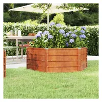 vidaXL Hochbeet Rostig 129 x 129 x 45 cm Cortenstahl